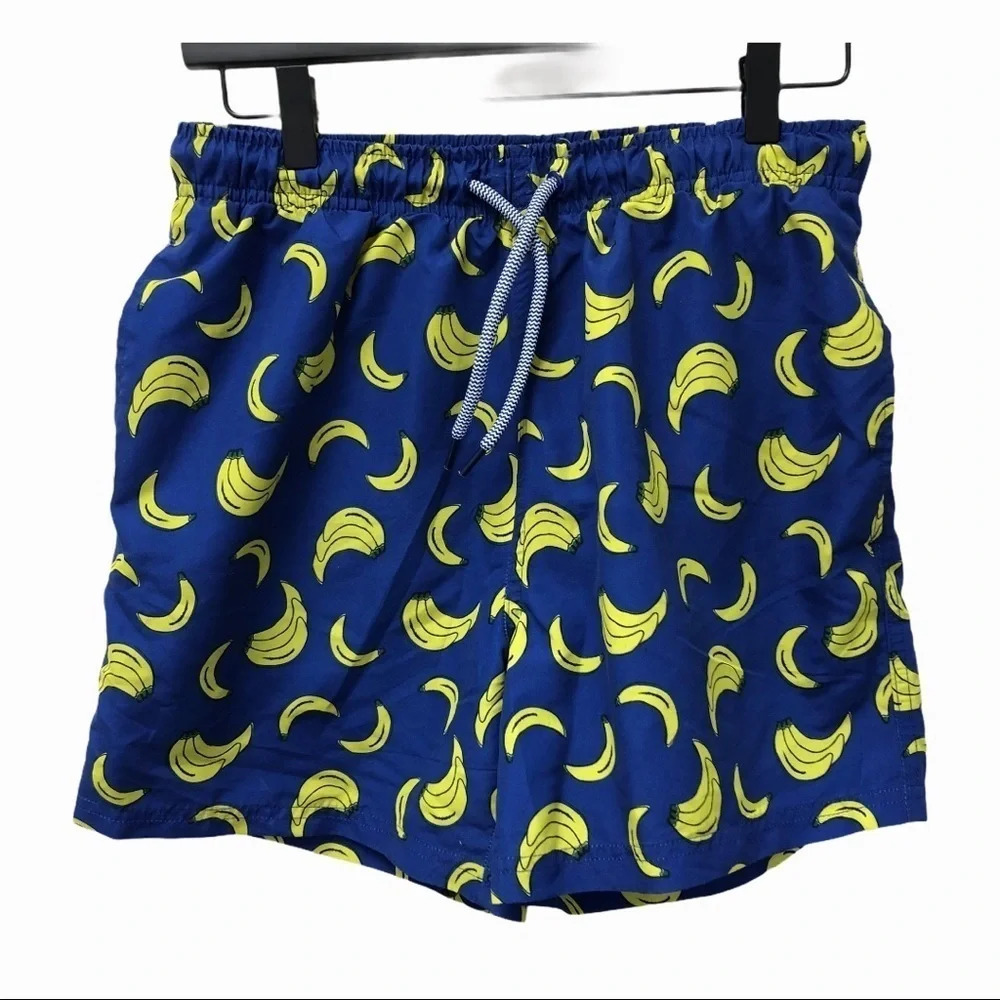 Primark men's banana‎ print swim trunks
